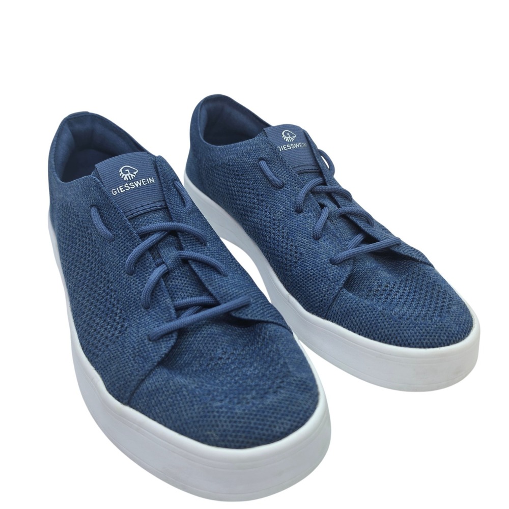 Giesswein Wool Sneaker Men Blue Merino Knit Comfort Shoes 42‎ 74/10/49316-527